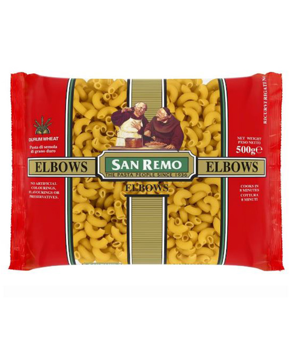 211729502115978579.jpg SRE1493-San-Remo弯通形意面500g-San-Remo-Standard-Pasta-500g---Elbows.jpg