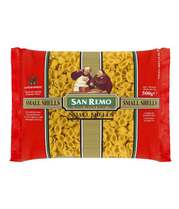 211729502321263546.jpg SRE1496-San-Remo-Standard-Pasta-500g---Small-Shells.jpg