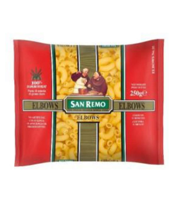 211729502656124564.jpg SRE1502-San-Remo弯通形意面250g-San-Remo-Standard-Pasta-250g---Elbows.jpg