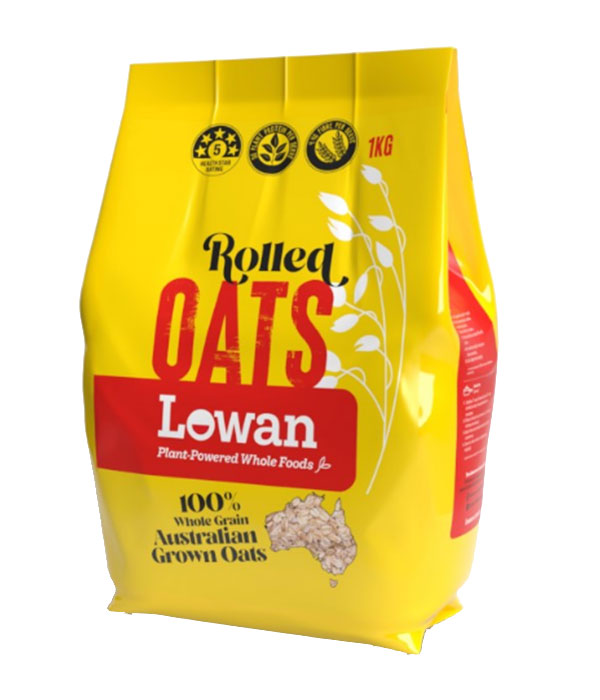 GRN1063 Lowan 乐碗全麦大麦片 Lowan Rolled Oats 1kg Bag.jpg