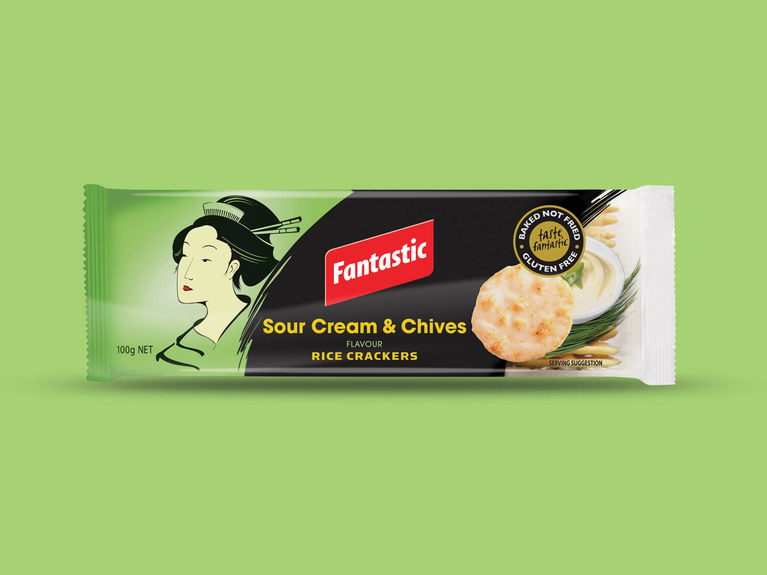 SRE1539 Fantastic米饼-酸奶油葱味100g Fantastic Rice Crackers 100g - SournCream & Chives.jpg