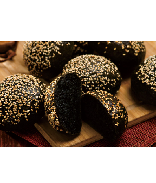 LAU1047 Charcoal-Brioche-Small-Roll,-Full-Bake,-33gm法式竹炭芝麻餐堡(全烘焙).jpg